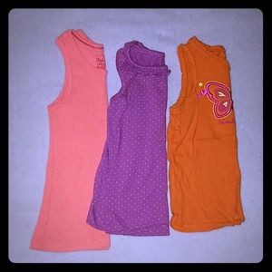 Girls Lot of 3 tank tops sz 4T